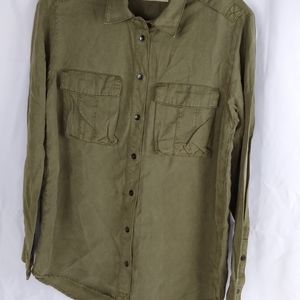 Pistola Women's Size XSmall Long Sleeve Button Down Blouse NWOT Flaw 